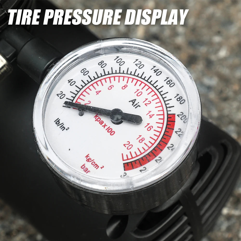 Mini Car Air Pump Inflation Pump 12V 220W Locomotive Air Compressor Tire Miniature Car Tire High Quality Auto Repair Accessories