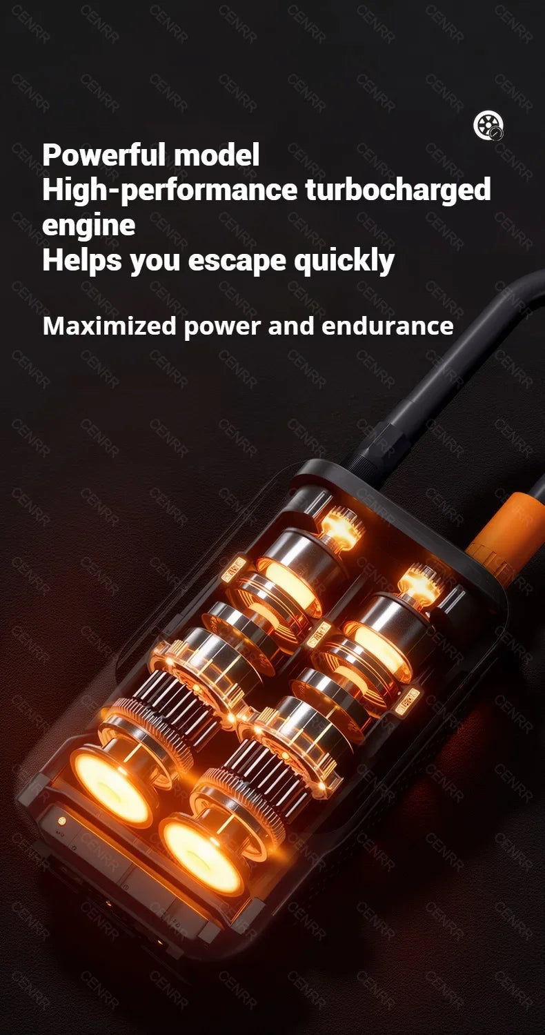 Portable Air Pump Electric Car Air Compressor Wireless Tire Inflator LCD Display Air Injector For Car Bike Motorcycle Tyre Ball