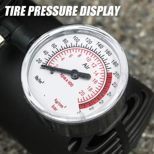 Mini Car Air Pump Inflation Pump 12V 220W Locomotive Air Compressor Tire Miniature Car Tire High Quality Auto Repair Accessories