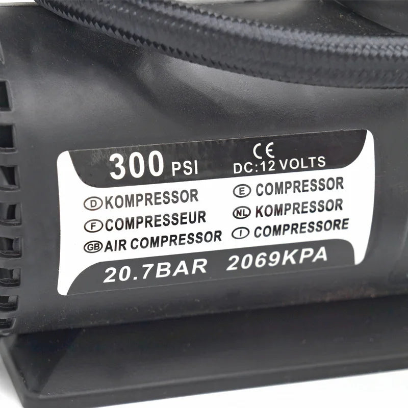 Mini Car Air Pump Inflation Pump 12V 220W Locomotive Air Compressor Tire Miniature Car Tire High Quality Auto Repair Accessories